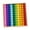 100pcs, variant on kusrkot Acrylic Cubes Blocks Set Clear Rainbow Acrylic Gemstone Cubes for Party Kids Double Shapes