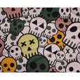 thumbnail image 4 of oneOone Polyester Lycra Light Pink Salmon Fabric Skull Craft Projects Decor Fabric Printed By The Yard 56 Inch Wide, 4 of 4