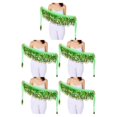 thumbnail image 2 of Transemion Wide Application Belly Dance Sequined Waist Versatile And Stylish Waist light green 5Set, 2 of 6