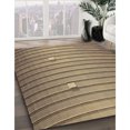 thumbnail image 3 of Ahgly Company Tapis d'Intérieur Lavable à la Machine, Carré, Transitionnel, Brun Sable Brun, Tapis de Zone, 7 Pieds Carré, 3 of 7
