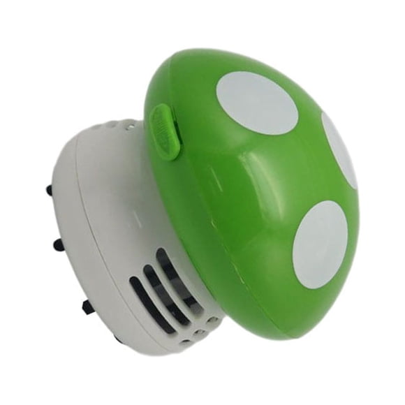 relayinert Desktop Mini Vacuum Desk Strong Suction Electric Dust Sweeper Home Office Crumbles Cleaning Tool Household Supplies Green