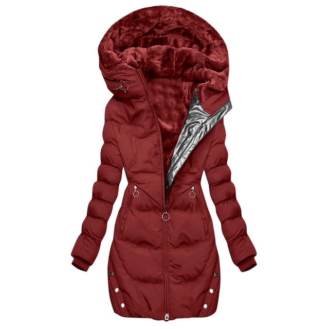 Tyidzon Winter Fashion Woman Lengthened And Thickened Medium Length Down Jacket