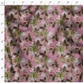 thumbnail image 4 of Soimoi Pink Cotton Voile Fabric Artistic Leaves Print Fabric by the Yard 56 Inch Wide, 4 of 5
