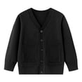 thumbnail image 3 of Cameland Autumn and Winter New Fashion Children's Knitted Cardigan Jacket Boys Solid Color Button Sweater Coat, 3 of 5