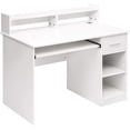 thumbnail image 4 of Ktaxon Computer Desk Home Office Workstation Laptop Table Drawer Shelf Furniture White, 4 of 9