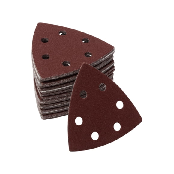 Unique Bargains Mouse Sander Sandpaper Mouse Hook and Loop Sander Pads 90x90mm Red 80 Pc 240 Grit Efficient Grinding and Polishing Automobile Manufacturing and Repair