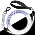 thumbnail image 1 of CNKOO Reflective Chew Proof Dog Leash - 5/10/15ft Heavy Duty Dog Lead For Small Large Dogs - Waterproof Pet Long Chain Leashes With Swivel Lockable Hook And Shock Absorbing Spring, 1 of 6