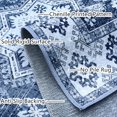 thumbnail image 2 of JV Home Area Rug Napoli Grey 5'3"x7'3" Washable Carpet Anti Slip, 2 of 6