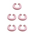 thumbnail image 1 of Thinsony Acrylic Fibers Made Toilet Mat Removable And Fits Most Toilets U Shape Pink 5Set, 1 of 6