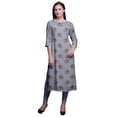 thumbnail image 1 of Bimba Kurti Imprimée à Manches 3/4 Tenue d'Été Kurta Tunique Droite pour Femmes, 1 of 6