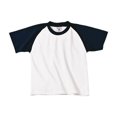 thumbnail image 1 of B&C Childrens Boys Short Sleeve Baseball T-Shirt, 1 of 2