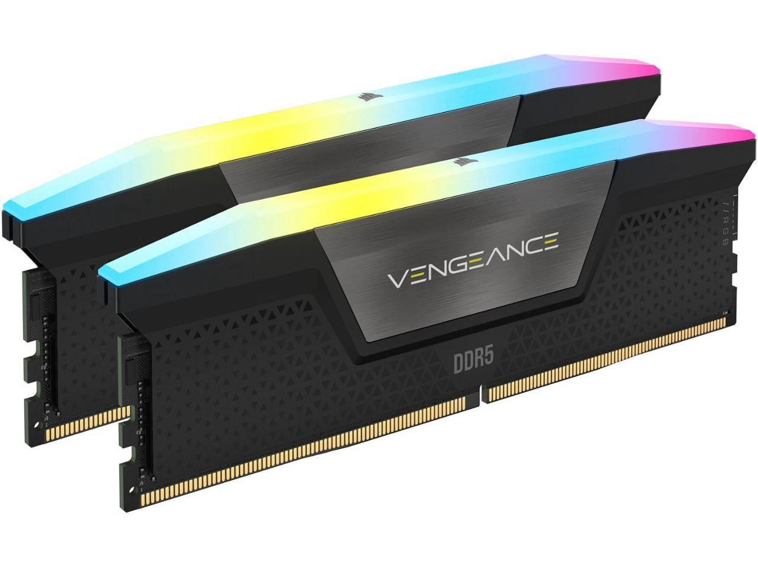 CORSAIR Vengeance RGB 32GB (2 x 16GB) 288-Pin PC RAM DDR5 6000