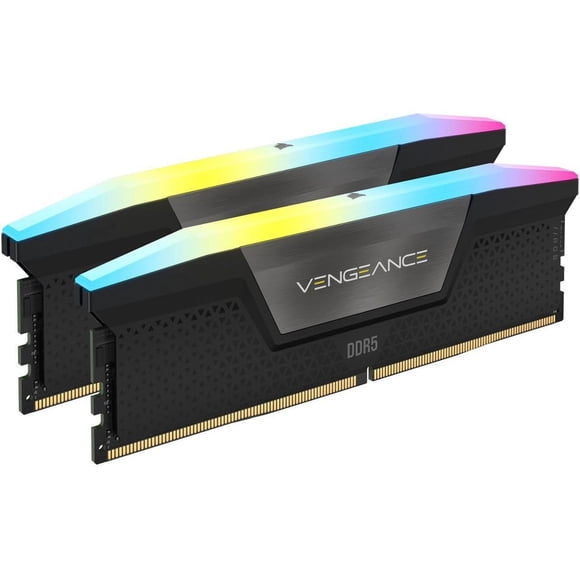 CORSAIR Vengeance RGB 32GB (2 x 16GB) 288-Pin PC RAM DDR5 6000 (PC5 48000) Desktop Memory Model CMK32GX5M2B6000C38