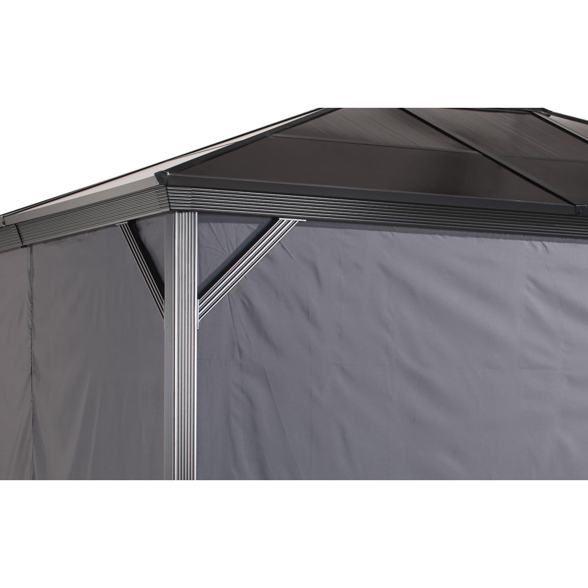 Sojag Verona 10 x 6 ft Grey Curtains for Gazebo, Polyester