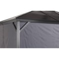 thumbnail image 3 of Sojag Verona 10 x 10 x 6 ft Grey Curtains for Gazebo, Polyester, 3 of 4