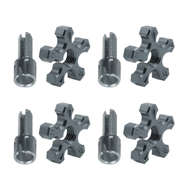 mmirethe 4pcs/set Efficient Performance Motorcycle Fixed Screws For High Torsion And Stress Resistance Titanium color 1Set