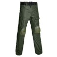 thumbnail image 1 of TIMIFIS Pantalon Cargo Camouflage Vert pour Hommes Décontracté Ample Pantalon de Randonnée Travail Bouton Fermeture Éclair Pantalon de Travail avec Multi-Poches, 1 of 2