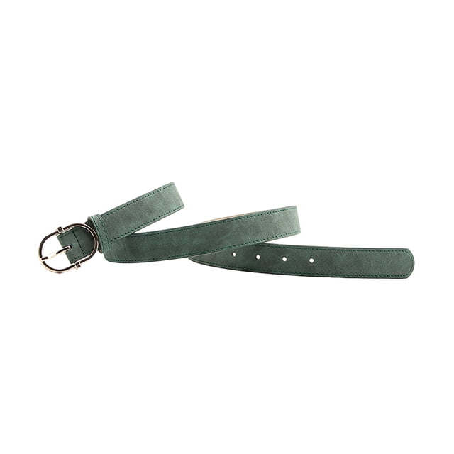 Youkk 1/2/3/5 Womens Belt With Alloy Buckle Heads And Finely Crafted Edging Available In Multiple Colors green 1 Pc