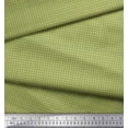 thumbnail image 3 of Soimoi Green polyester Crepe Fabric Geometric Check Decor Fabric Printed Yard 42 Inch Wide, 3 of 3