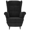 thumbnail image 3 of vidaXL Armchair Black Velvet, 3 of 6