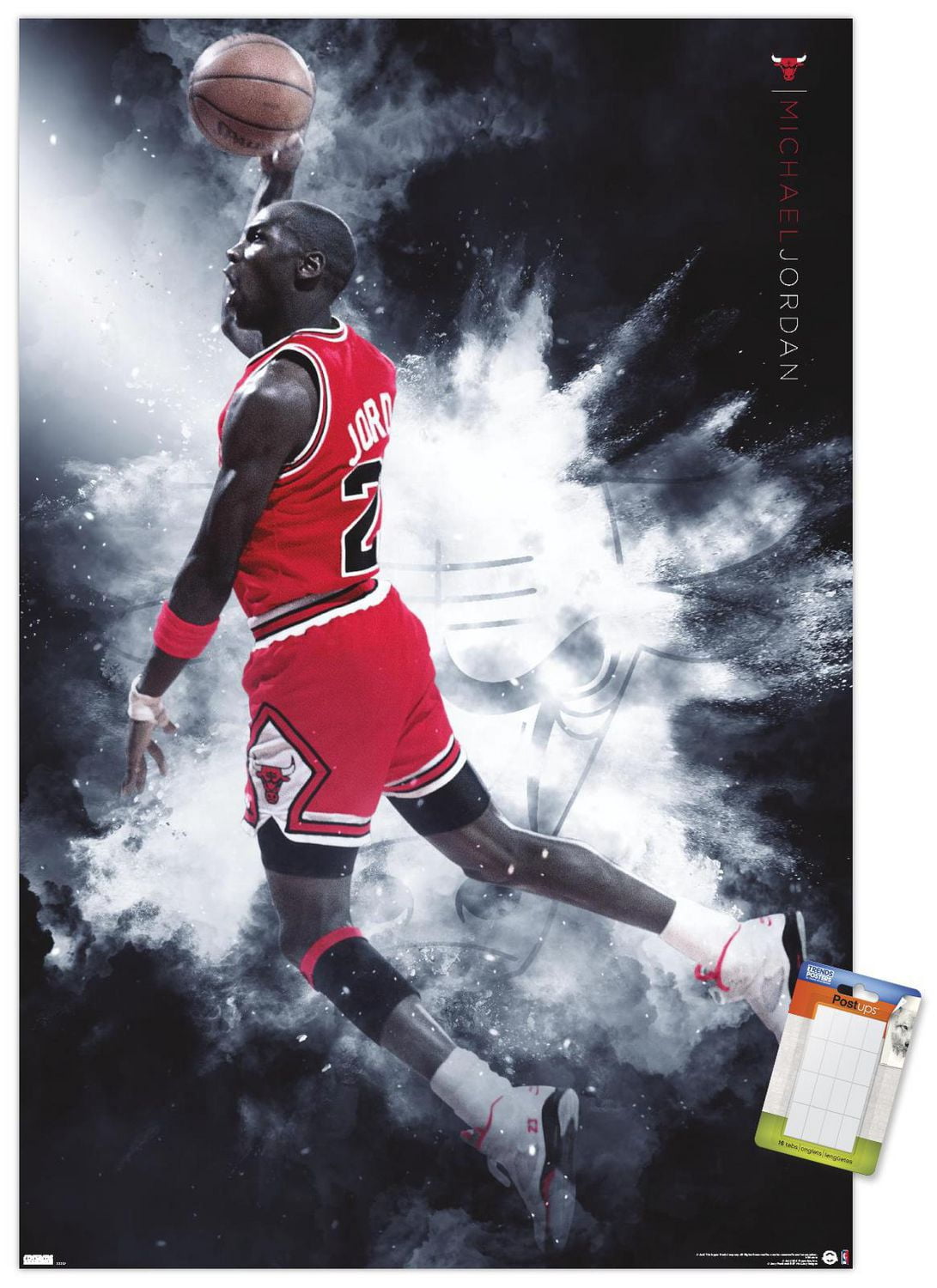 Michael Jordan - Burst Wall Poster
