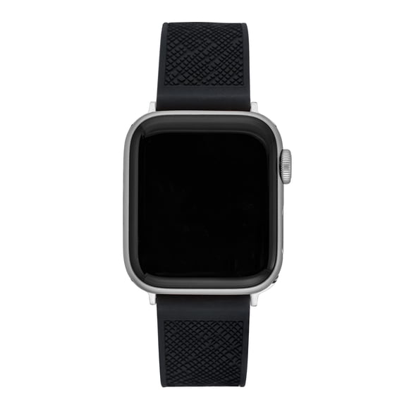 Anne Klein Silicone Fashion Band for Apple Watch Secure, Adjustable, Apple Watch Band Replacement, Fits Most Wrists