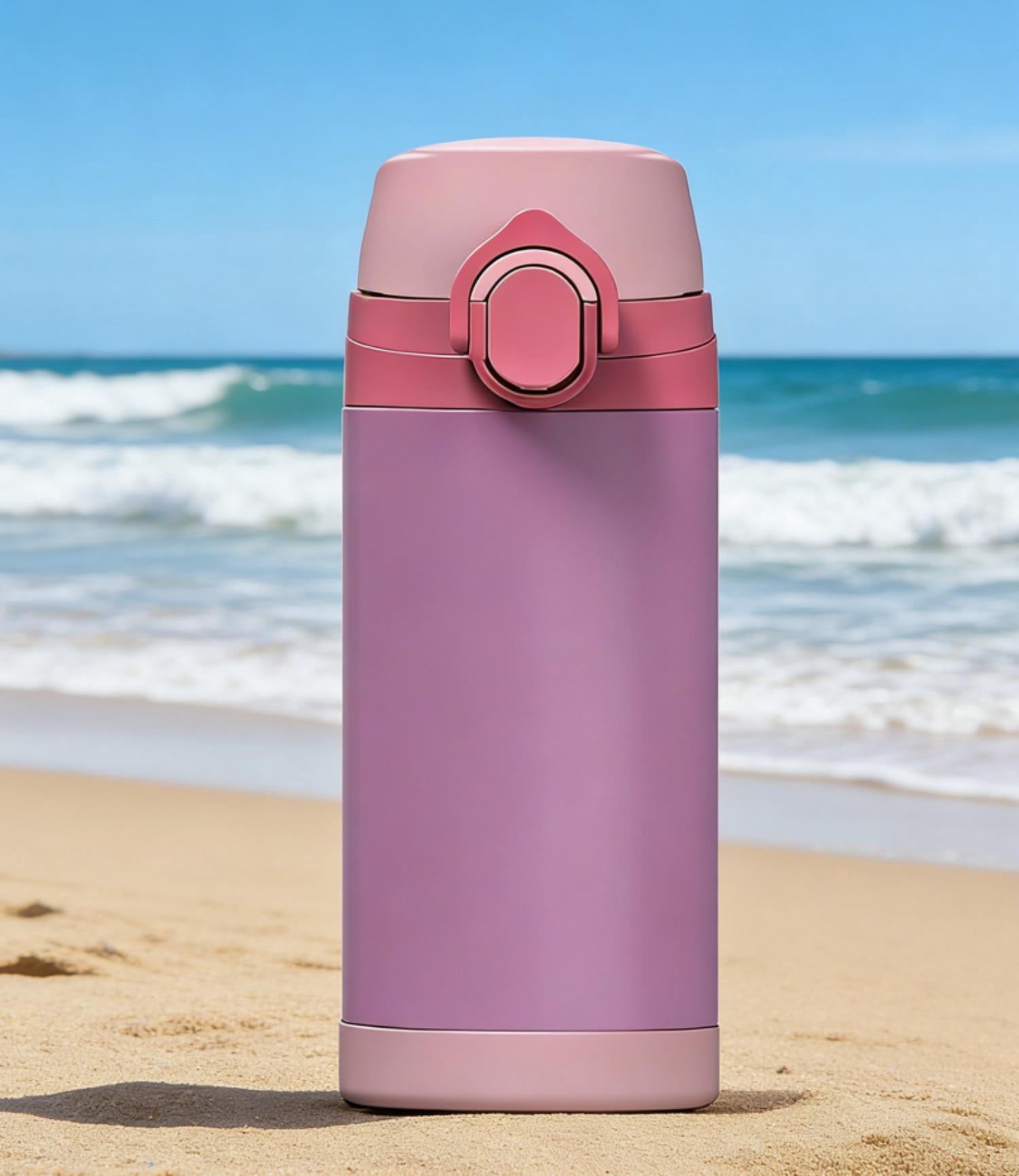Mainstays enfants rose 12oz (355mL) en acier inoxydable isolé tasse pour filles, double mur SS304 tasse réutilisable, coupe de voyage résistante aux fuites