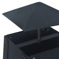 thumbnail image 3 of vidaXL Fire Pit Black 35x35x99 cm Steel, 3 of 5