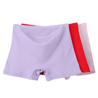 Plebaso Lot de 3 Boxeurs en Coton pour Femmes, Taille Haute, Culottes Garçonnes, Culottes Confort pour TG-6TG