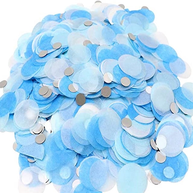 relayinert Mixing color wedding with scattered round paper scraps