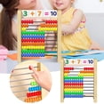 thumbnail image 1 of Education Toy for Early Math Development by Children's Math With Colored Beads 10 Wooden Counting Block for Preschool Learning and Problem Solving, 1 of 7