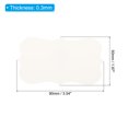 thumbnail image 2 of Unique Bargains 2' x 3.5' Blank Paper Business Cards Small Index Flash Cards Words Message Note Card Lace, White 200 Pack, 2 of 5