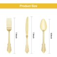 thumbnail image 5 of EcoNesxp Gold Plastic Silverware 75 Piece Set, 5 of 5