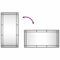 thumbnail image 5 of vidaXL Miroir Mural Noir 50x100 cm Rectangle Fer, 5 of 5