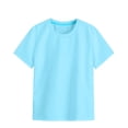 thumbnail image 1 of LUOGENLI T-Shirt pour Filles T-Shirt Doux à Manches Courtes à Col Rond T-Shirts T-Shirt Imprimé Multicolore Hauts Maxi avec Shorts en Dessous Bleu Pâle 8-9 Ans, 1 of 4