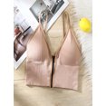 thumbnail image 2 of Diconna Soutien-Gorge Côtelé Sans Manches à Fermeture Éclair pour Femmes, 2 of 7