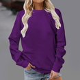 thumbnail image 1 of TACILIP Vêtements d'Automne pour Femmes Grande Taille Chandail en Molleton Col Rond Chandail Hauts Manches Longues Vêtements d'Hiver pour Femmes, 1 of 5