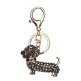 thumbnail image 2 of EGNMCR Keychains New Crystal Dog Dachshund Keychain Purse Pendant Car Key Ring Nice Key Ring, 2 of 2