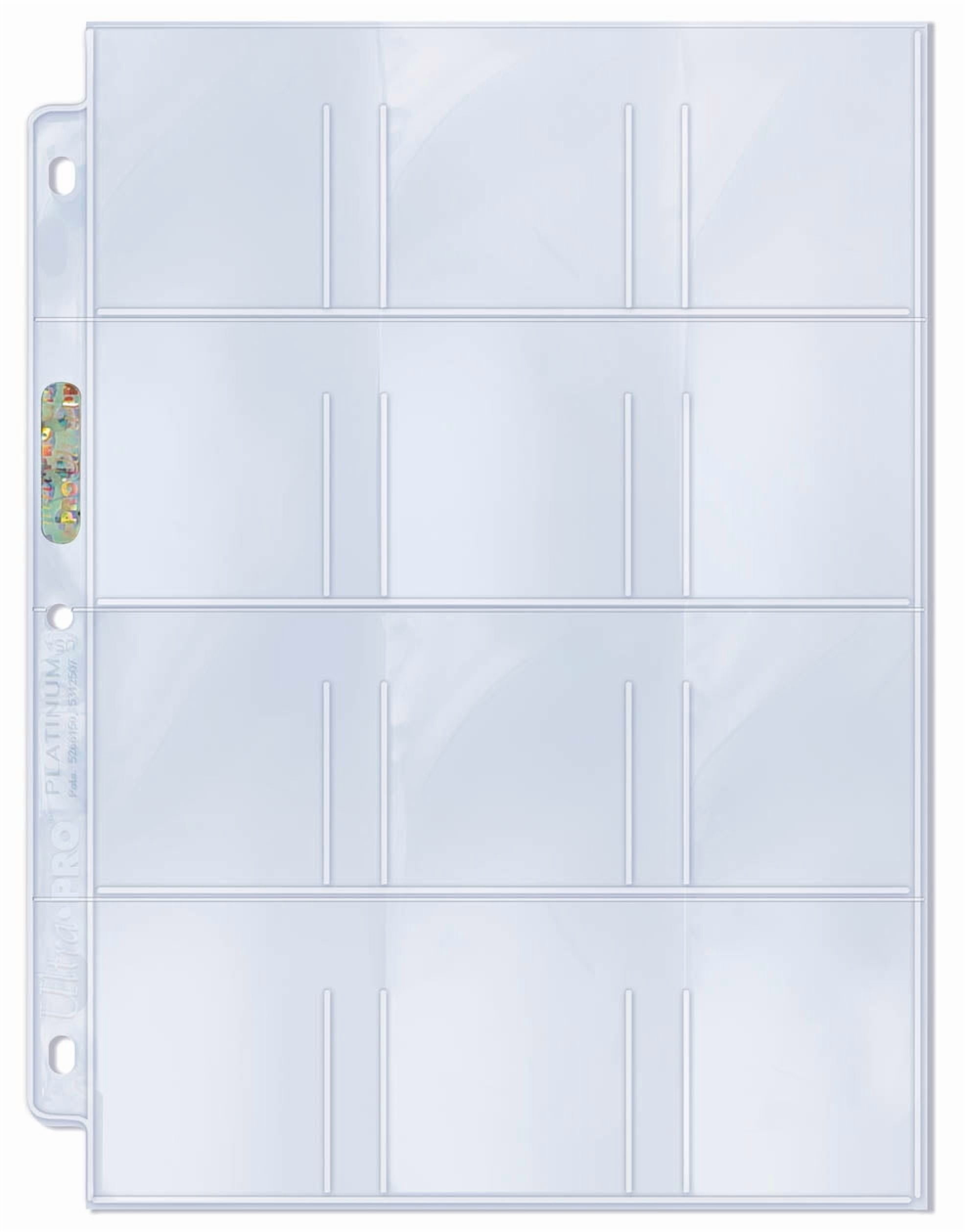 Ultra PRO 12-Pocket Platinum Page avec 2-1/4 X 2-1/2 Pockets
