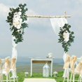 thumbnail image 3 of Artificial Wedding Arch Flowers Floral Arrangement for Living Room  Pink, 3 of 8