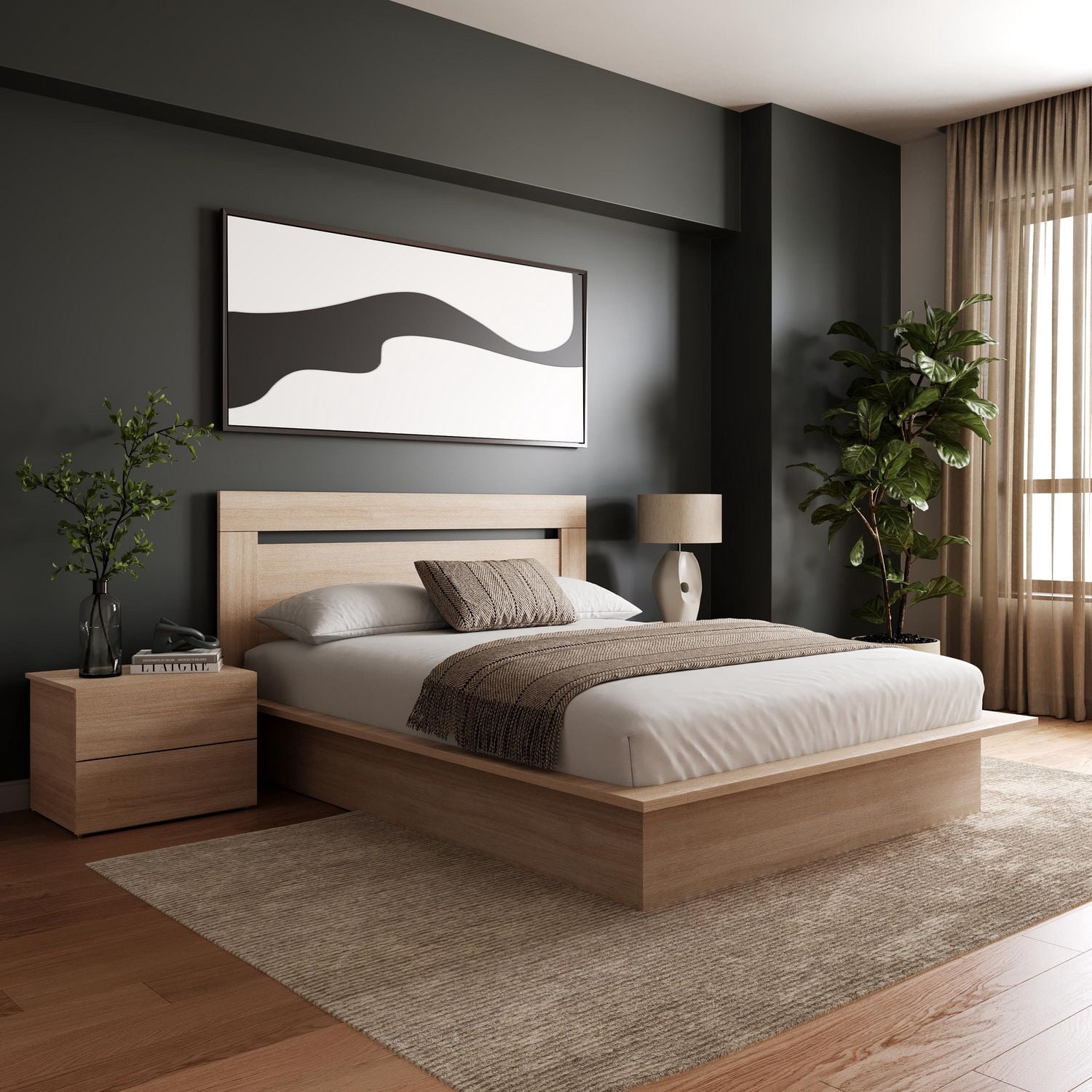 Nexera Malibu 4-Piece Bedroom Set