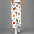 thumbnail image 2 of Nouveau Pantalon Décontracté Mode Impression 3D pour Femmes Taille Haute à Cordon, 2 of 4
