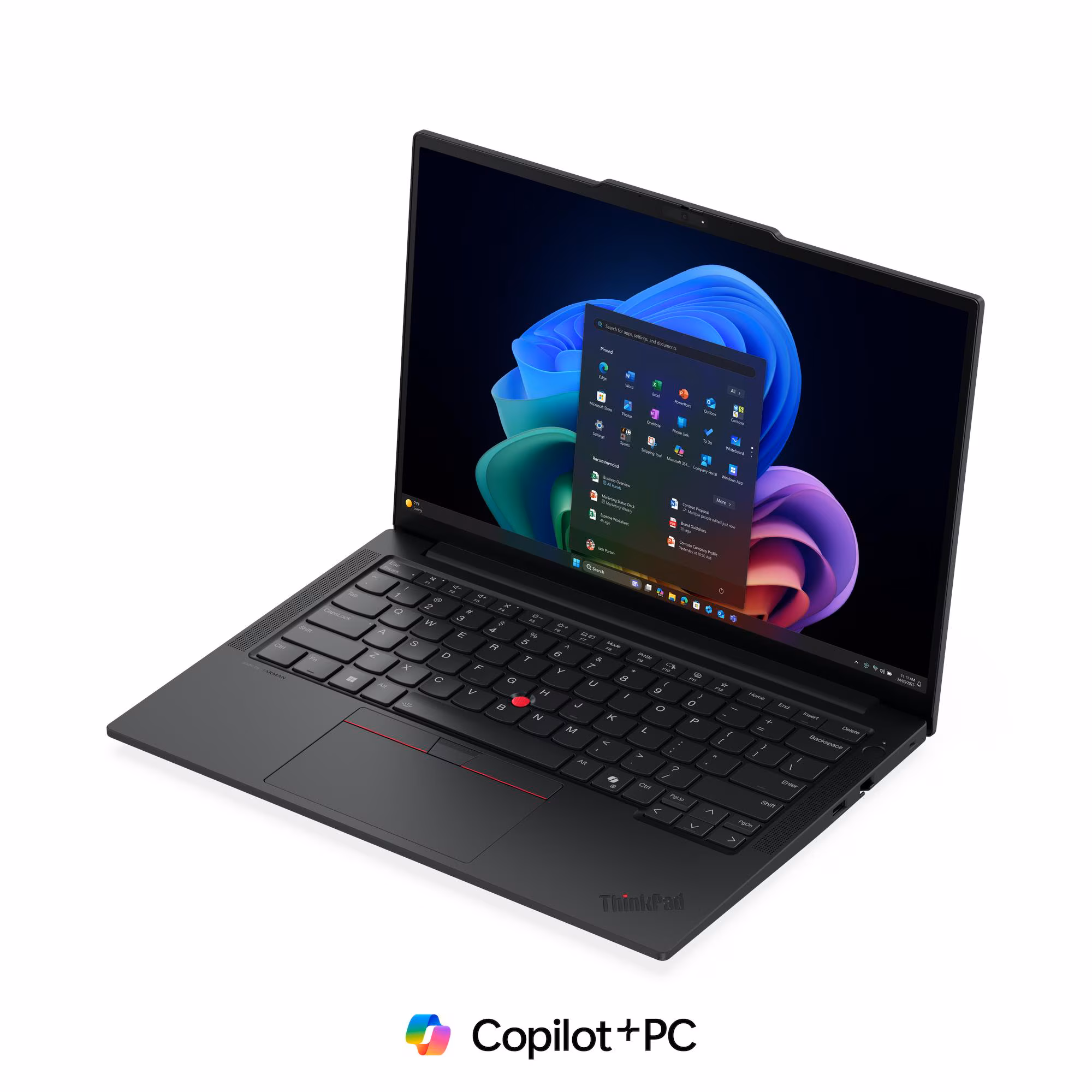 thumbnail image 2 of Lenovo ThinkPad E14 Gen 7 14" FHD+ Touch Copilot+ PC, Intel Core Ultra 7 258V, 32GB LPDDR5x, 1TB SSD, Intel Arc Graphics 140V, Thunderbolt 4, RJ-45, Windows 11 Pro, 2 of 9
