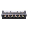 thumbnail image 2 of 100A Terminal Strip Dual Row Large Current Wire Barrier Block Terminal Strip with Transparent Cover, PC Shell, Slot andScrewdrivers Applicable, Wide Application, 2 of 8