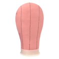 thumbnail image 1 of HILABEE PU Leather head Mannequin Head for Making Holder Display Display Pink, 1 of 8