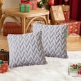 thumbnail image 1 of Embroidered Three-dimensional Leaf Throw Pillow Solid Color Soft Bedside Office Pillow Lumbar Pillow Cushion Cover Sofa Throw Pillow, 1 of 6
