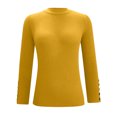 thumbnail image 5 of Pisexur Chandail Col Roulé pour Femmes Couleur Unie Pulls Courts pour Femmes Tunique Tricot pour Femmes Décontracté Manches Longues Pulls d'Automne Chandail Col Rond Hauts, 5 of 5