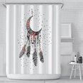 thumbnail image 1 of PANDACO Crescent Fabric Shower Curtain (72" x 72"), 1 of 4