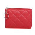 thumbnail image 1 of Ediodpoh Women's Mini Zip Purse Quilted Embroidery Small Wallet For Cards Compact And Stylish Red, 1 of 4