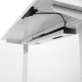thumbnail image 2 of MotionGrey Under Desk Cord Management Cable Tray Organizer for Work Computer Tables, Home and Office Sit-Stand Desks - White, 2 of 6